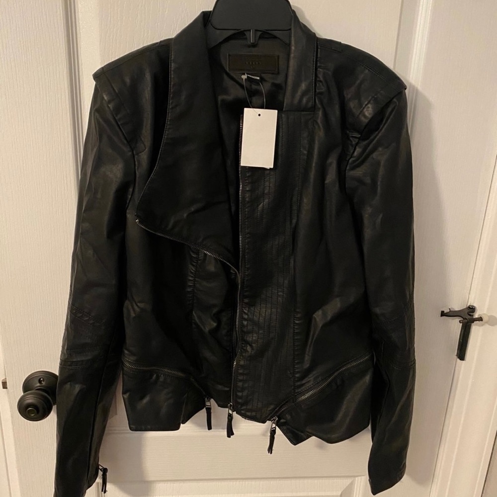 Blanknyc faux leather moto jacket